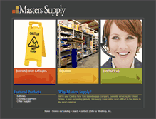 Tablet Screenshot of masters-supply.com